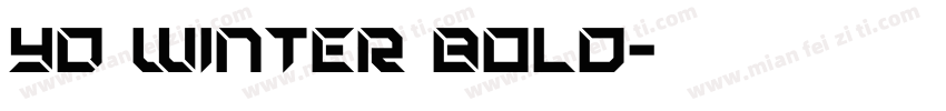 YD Winter Bold字体转换